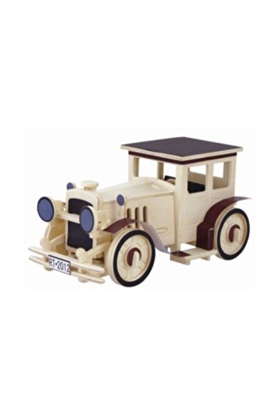PERLOTUS 3d Ahşap Puzzle Klasik Araba 49 Parça Kendin Yap Kit (dıy, Yapboz, B...