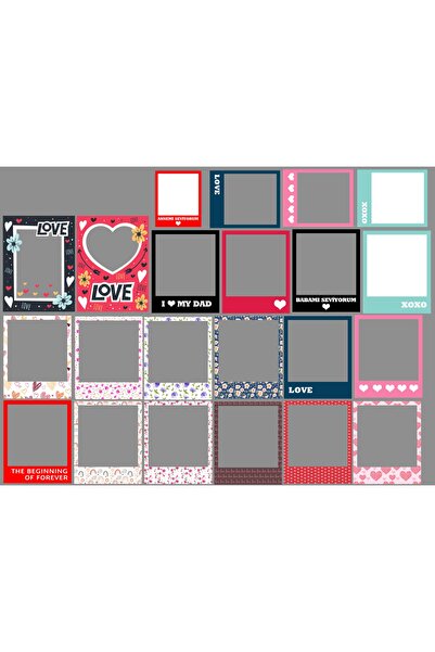 TELLGRAF Çerçeve Sticker Seti (21x31 cm)