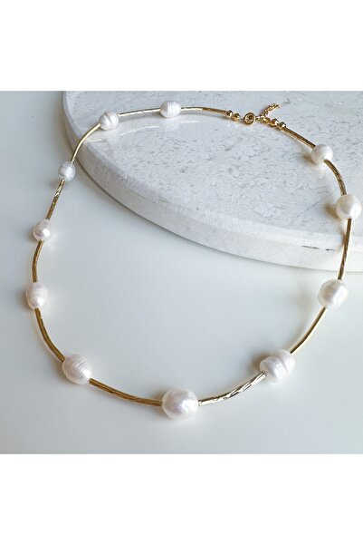 CHARMLUCKY BAROK İNCİ ÇUBUK KOLYE