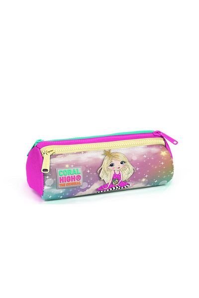 Yaygan Çanta Coral High Kids - Τρίκλινη τσάντα μολυβιού με ροζ, Aqua Green Unicorn, μοτίβο για κορίτσια 22033