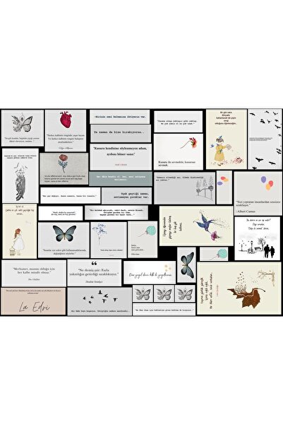 TELLGRAF Özlü Sözler Sticker Seti (21x3 cm)