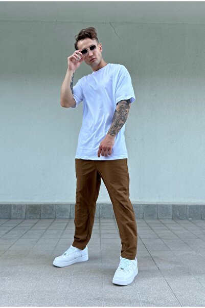 corfixman paraşüt kumaş boyfriend rahat kalıp pantolon