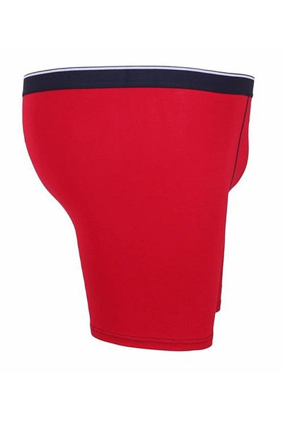 Starbattal Large Size Lycra Boxers - Long Leg, Red 11906
