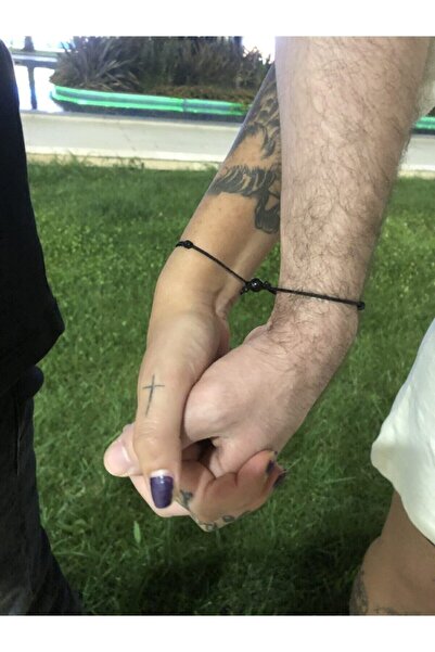 Ben Aleina Mıknatıslı Bileklik Sevgili Bilekliği Çift Bilekliği Siyah