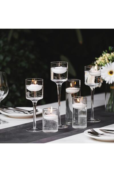 a&p 24 'lü Beyaz Renk Suda Yüzen Mum