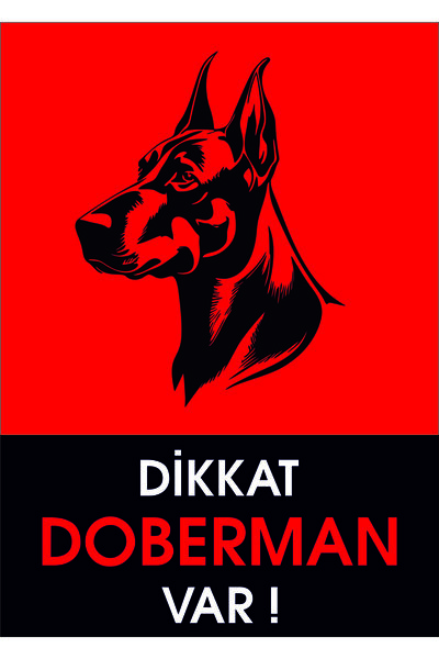 Bull's تحذير: موجود دوبيرمان (50x70)
