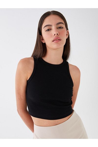 LC Waikiki Crew Neck Straight Crop Dámská atletka