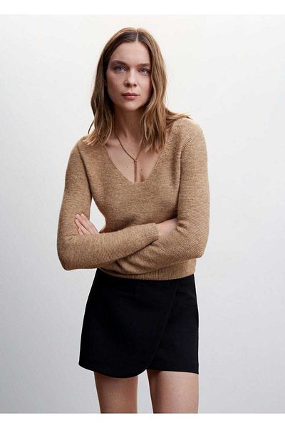 MANGO Woman Плетен пуловер Haroşa