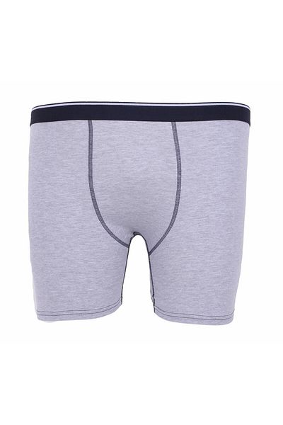 MocGrande Men's Large Size Lycra Long Leg Boxers 11906 GREY MELANGE