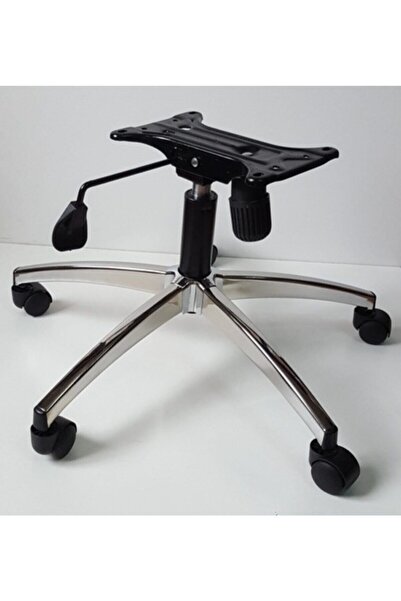 YILDIZSİT Oyuncu Koltuğu Krom Yıldız Ayağı Çap 70 Cm Tek Kollu Mekanizma Krom...