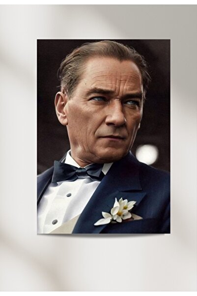 Genel Markalar Atatürk Efsane Çizim 35x50 Poster Duvar Posteri (VİNİL - BRAND...