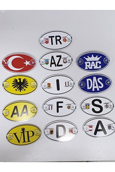 Yalova Oto Aksesuar Oval 13lü Pleksi Oval Arma - Vantuzlu Arma -pleksi 13lü A...