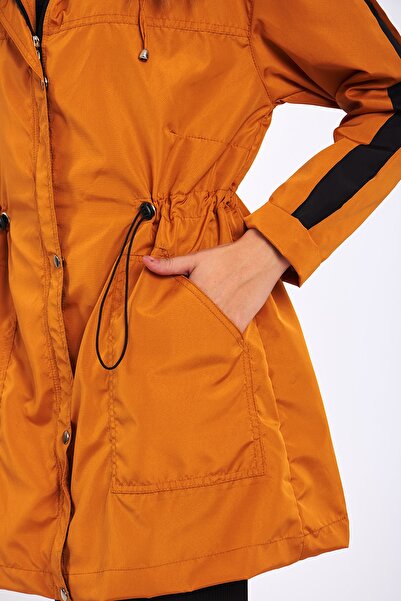 Moda Tuğram Мікро гірчиця Midi Дощовик і вітровка