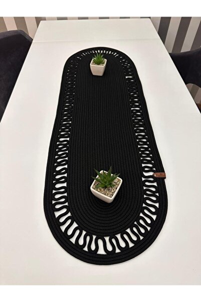 REYGON TEKSTİL Dekoratif Salyangoz Jüt Dokuma DALGALI Runner Amerikan Servisi...