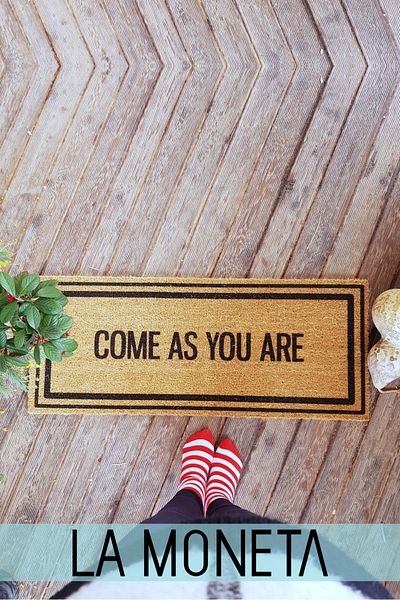 LAMONETA Xl Come As You Are Framed Door Mat