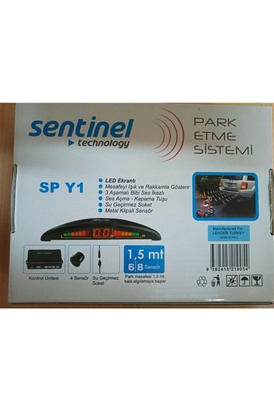 Sentinel Invells Parking Sensor Gray 22mm with Sound Alert Meter Indicator