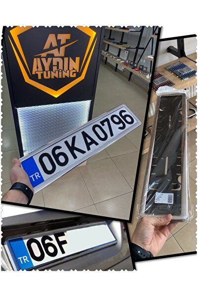 AYDIN TUNİNG 2 ADET KROM PLAKALIK LÜX - TÜM ARAÇLARA UYUMLU