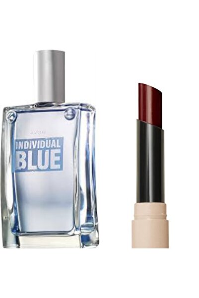 AVON Individual Blue EDT 100 ml Erkek Parfüm ve Avon Tinted Balm Renkli Dudak...