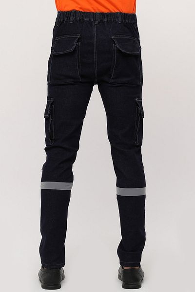 Uniprom Business Trousers Classic Model Jeans Lycra 6 Pockets