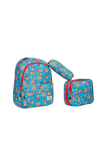 Miracle relaxion primary school backpack lunch bag and pencil case set