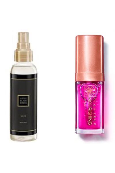 AVON Little Black Dress Kadın Vücut Spreyi Ve True Nourishing Dudak Yağı 7 Ml...