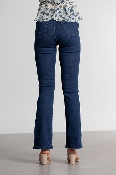 DRC trend Siray Blugi Spanioli Albastru Inchis Pantaloni Denim Talie Inalta Blugi Inchis