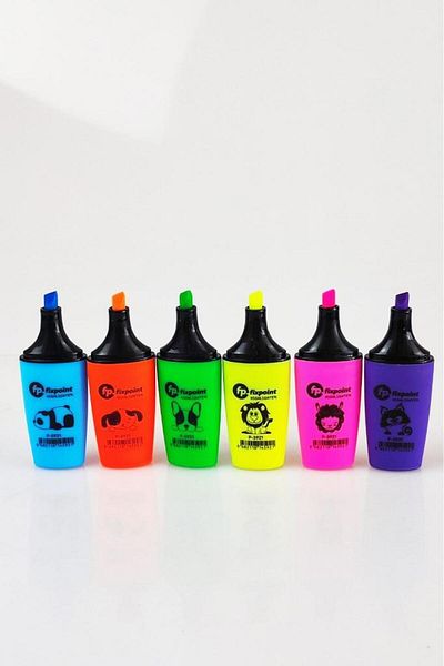 Kids Like 6 Colors Mini Highlighter Set