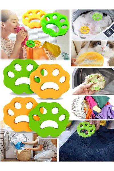Trendyıldızı 4 Pieces Washing Machine Dryer Throwing Fluff Collector Fluff Dust Catcher