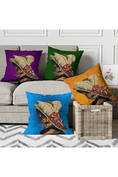 menesahome Κάλυμμα μαξιλαριού, Μαξιλάρι γάτας, Μαξιλαροθήκη, Μαξιλάρι με σχέδ...