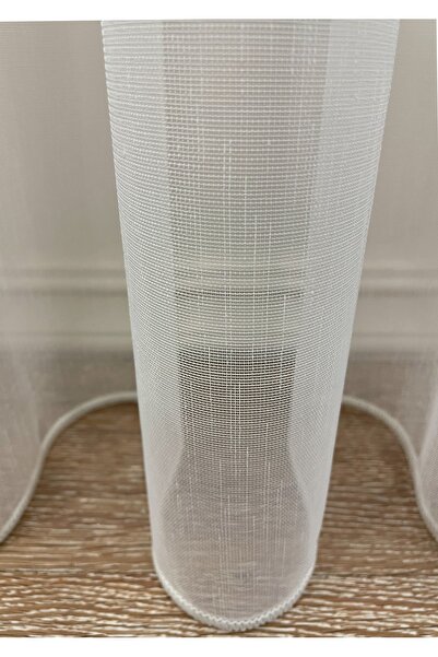 Brillant Linen Look 1/2.5 Normal Pleat - Ecru Cream Color Tulle Curtain