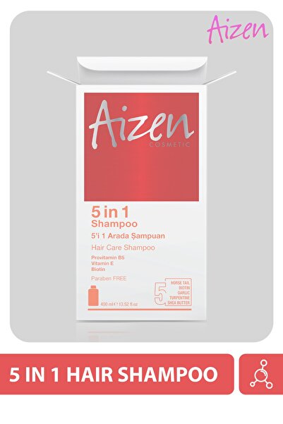 Aizen 5'i 1 Arada Şampuan - Tüm Saç Bakımları Için Güçlendirilmiş Formül - 400 ml