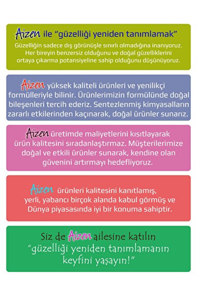 Aizen 5'i 1 Arada Şampuan - Tüm Saç Bakımları Için Güçlendirilmiş Formül - 400 ml