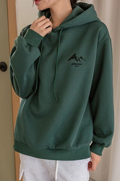 MODAGEN Unisex Nefti Mountain Back Φούτερ με φούτερ με κουκούλα με στάμπα