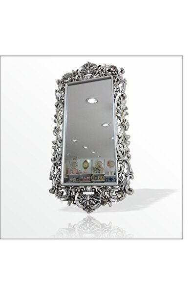 M3DECORİUM Büyük Rustik Banyo Salon Antre Etajer Komodin Duvar Boy Aynası