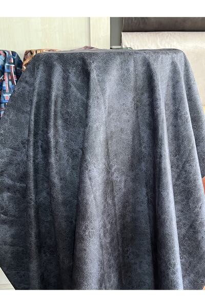 Eys Σκούρο ανθρακί nubuck με τύπωμα ύφασμα ταπετσαρίας