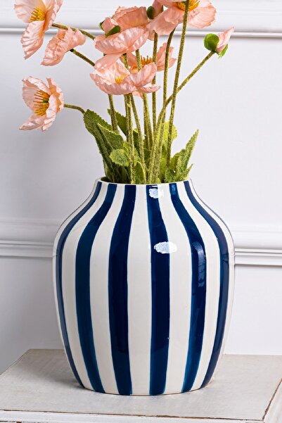 Karaca Home Bevel Dekoratif Vazo Lacivert