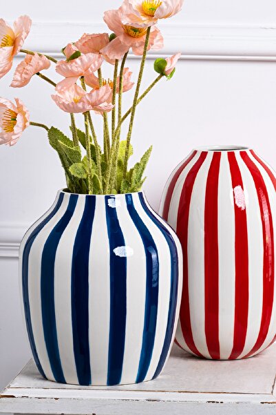 Karaca Home Bevel Dekoratif Vazo Lacivert