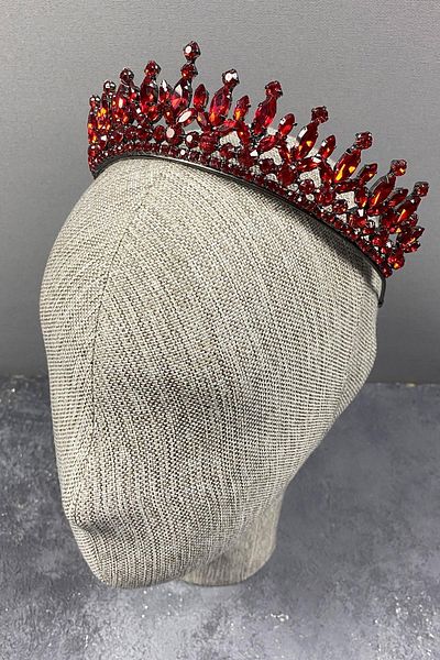 Hayalperest boncuk Pedro Model Elegant Bridal Crown Henna Crown Red Bridal Crown