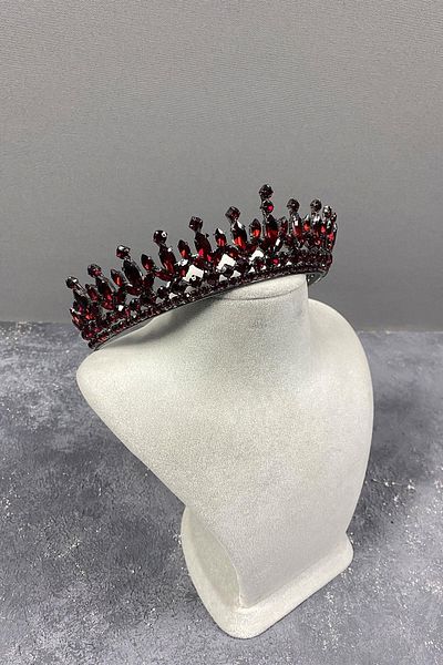 Hayalperest boncuk Pedro Model Elegant Bridal Crown Henna Crown Burgundy Bridal Crown