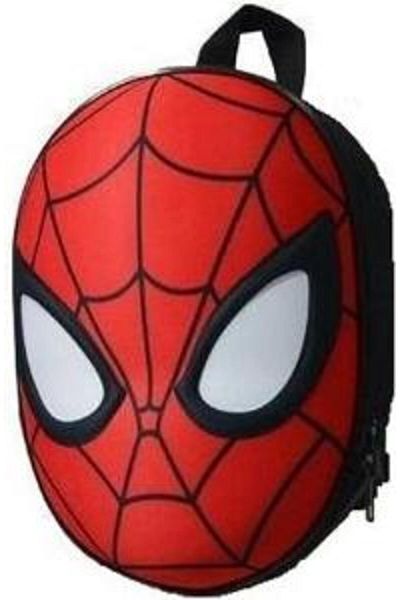 DZC KUZENLER ÇANTA nursery & Kindergarten Kids Backpack School Bag spider head 3-6 Years 5d Embossed 33CM red