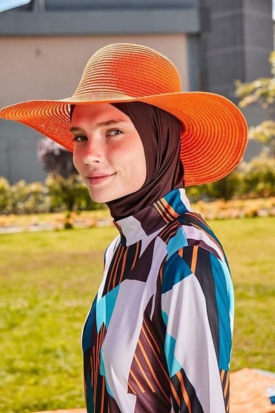 Ladies orange 2024 hats