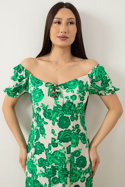 PULLIMM Chest Elastic Viscose Dress GRS3094