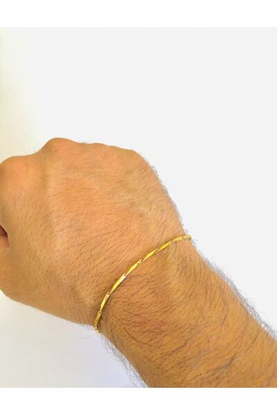Açıkmeşe Ev Yaşam Ürünleri Men's Triangle Model Steel Chain Bracelet