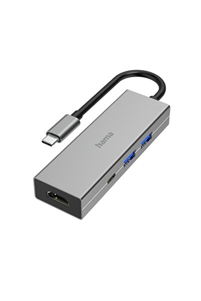 Hama Adaptor USB-C 3.2, 2xUSB-A, 1xUSB-C, 1xHDMI