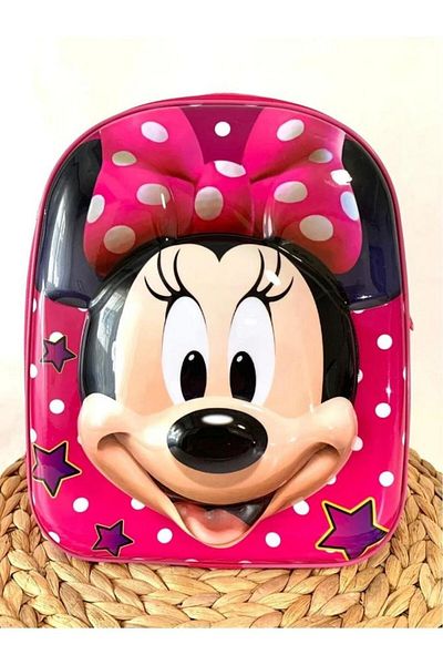 DZC KUZENLER ÇANTA nursery & Kindergarten Kids Backpack schoolbag miki minie mouse 3-6 Years 5d Embossed 30CM