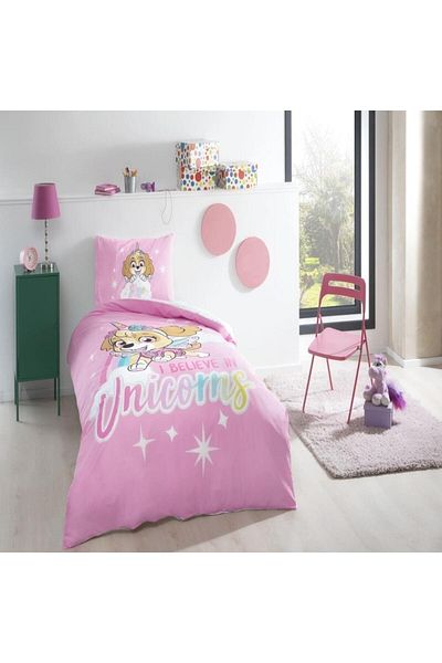 Taç Licensed Paw Patrol Sky Glitter Single Bedding Set