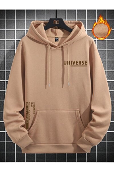 Adrift Унісекс жіночий/чоловічий візон Universe з принтом Oversize худі з капюшоном