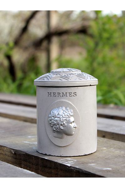 The Craft Thor Pack of 5 / Multiple Handmade Concrete Decorative Box / Organizer with Metallic Sculpture Detail