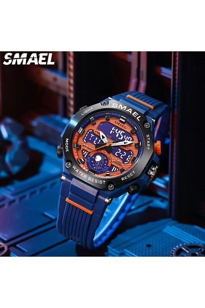 SMAEL 8069 Blue Digital and Analog Men's Wristwatch