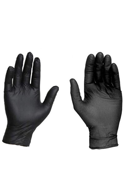 Bimel Nitril Siyah Pudrasız Eldiven Small 100'lü Paket